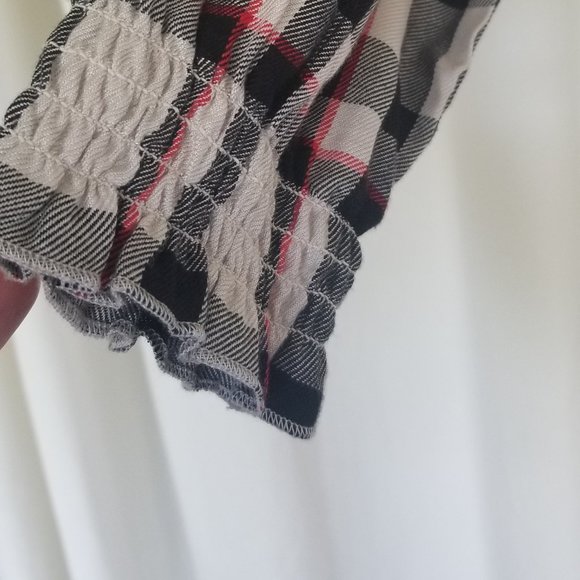 Sanctuary Plaid Womens Top - Picture 4 of 6